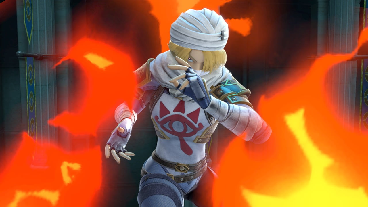 Screenshot de Sheik en Super Smash Bros. Ultimate