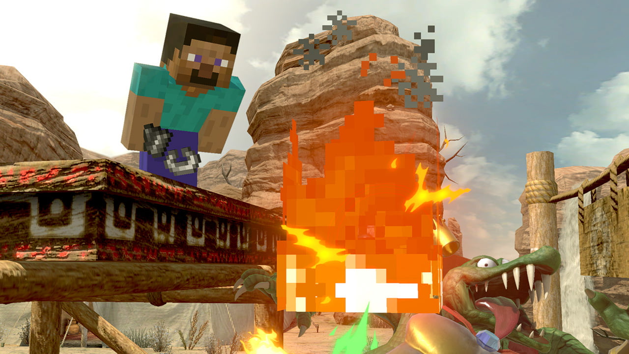 Screenshot de Steve / Alex en Super Smash Bros. Ultimate
