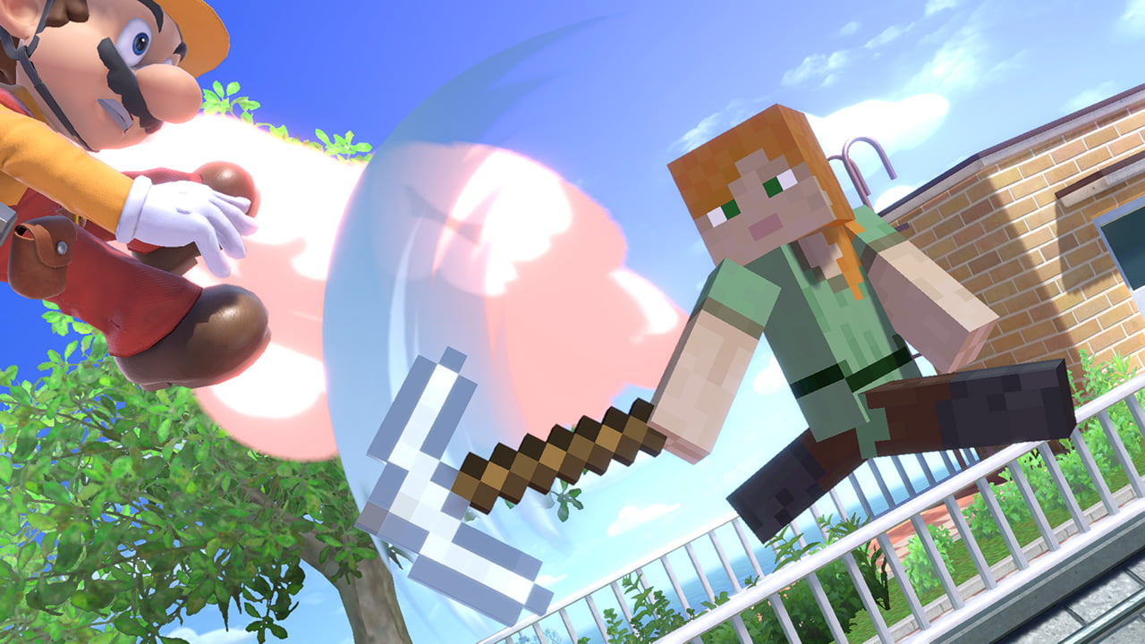 Screenshot de Steve / Alex en Super Smash Bros. Ultimate