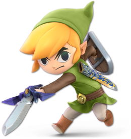 Screenshot de Toon Link en Super Smash Bros. Ultimate