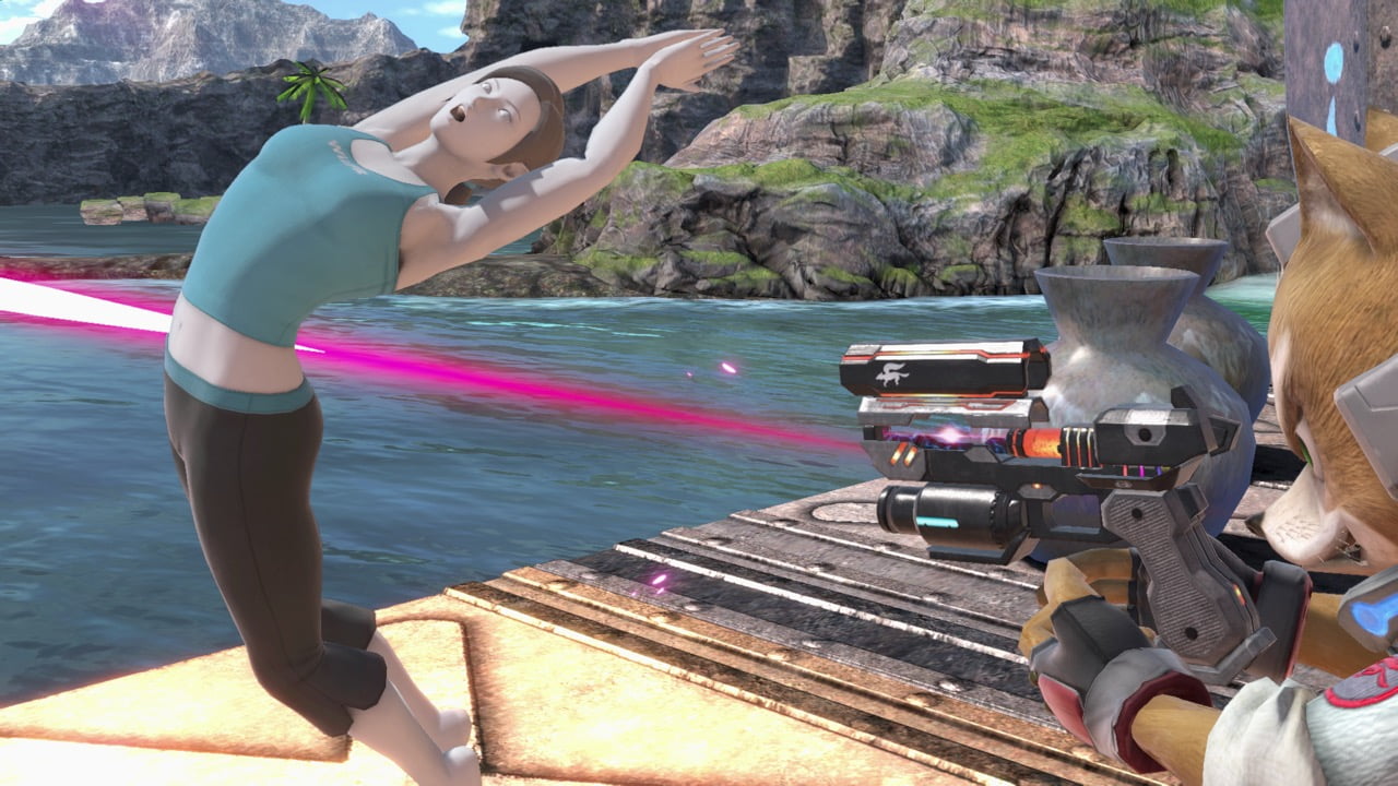 Screenshot de Entrenadora de Wii Fit en Super Smash Bros. Ultimate