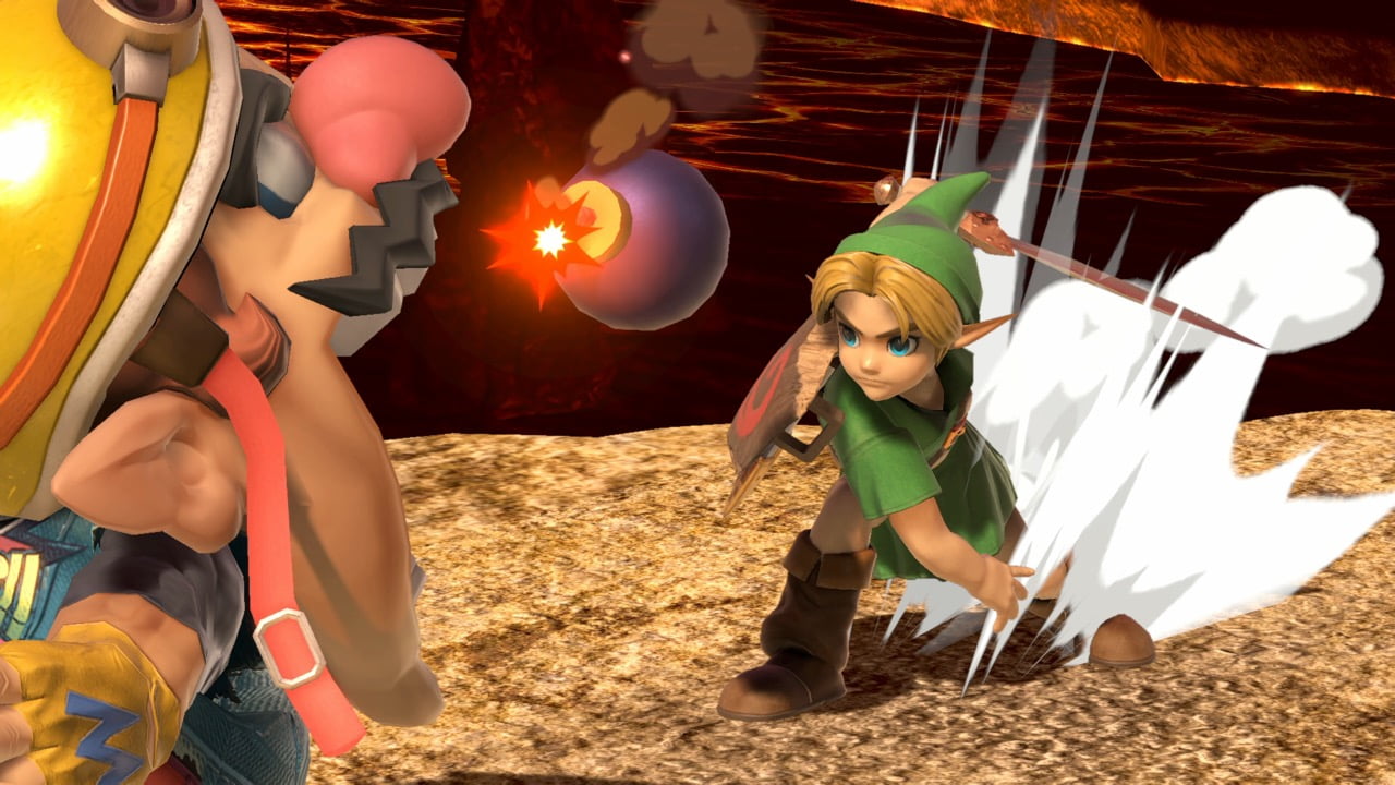 Screenshot de Link niño en Super Smash Bros. Ultimate