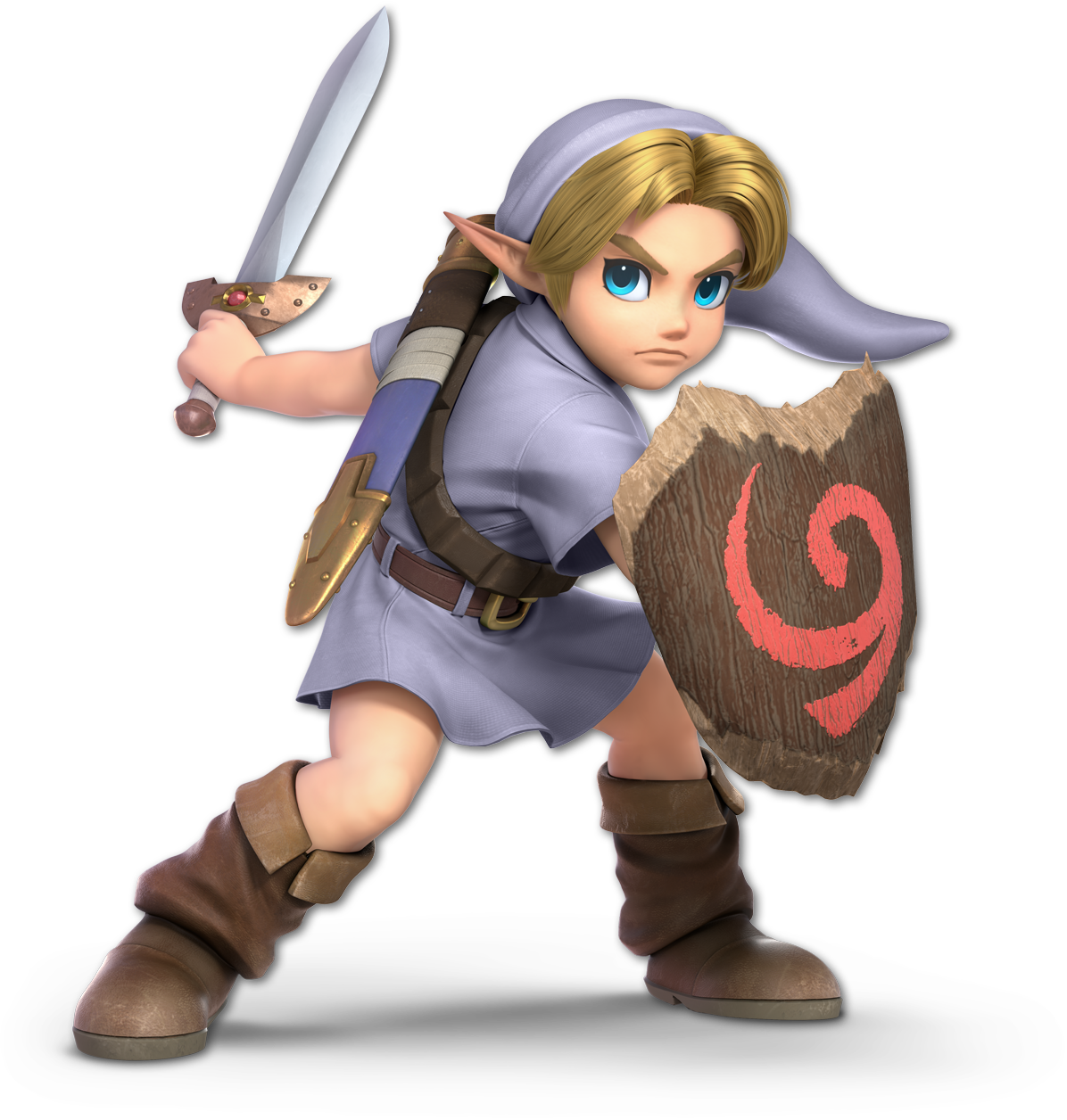 Screenshot de Link niño en Super Smash Bros. Ultimate