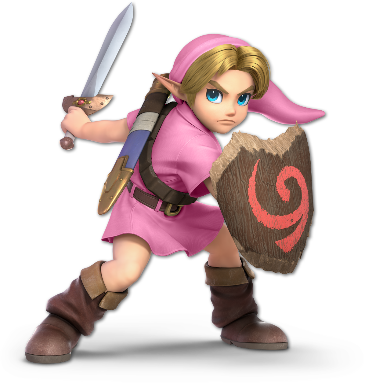 Screenshot de Link niño en Super Smash Bros. Ultimate