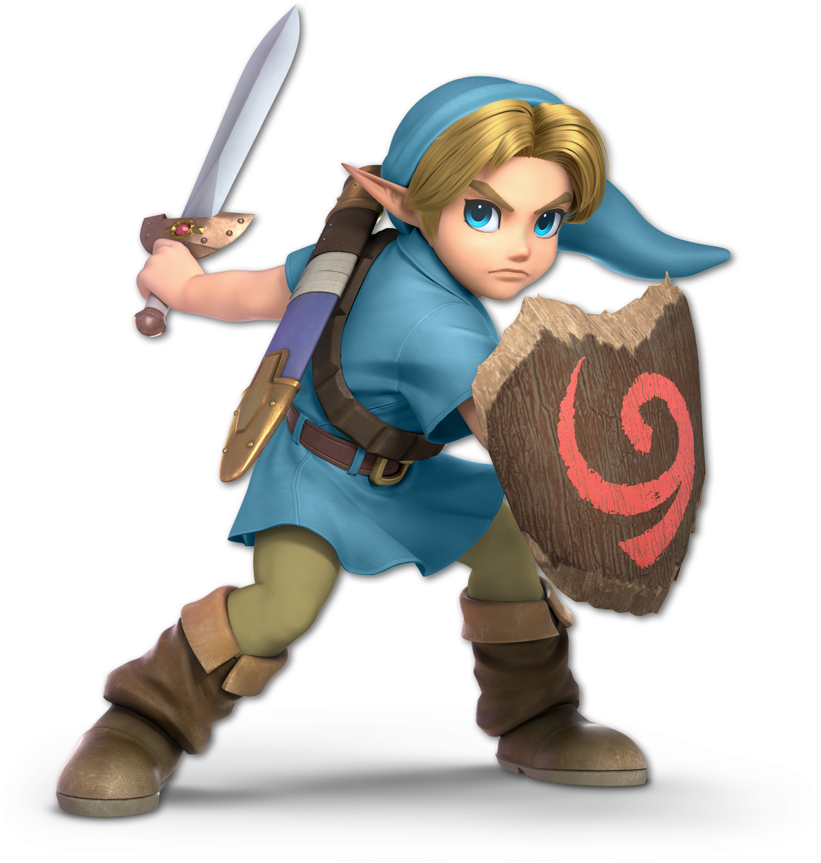 Screenshot de Link niño en Super Smash Bros. Ultimate