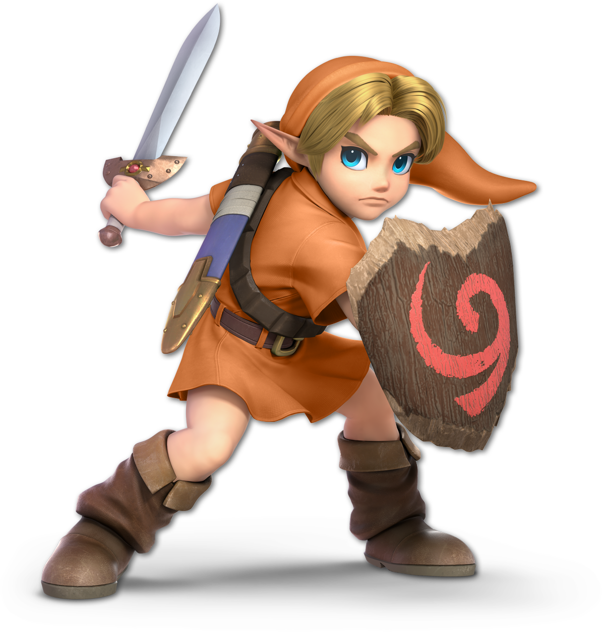 Screenshot de Link niño en Super Smash Bros. Ultimate
