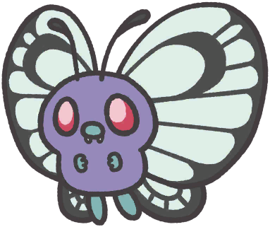 Butterfree en Pokémon Smile