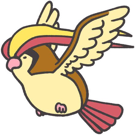 Pidgeot en Pokémon Smile