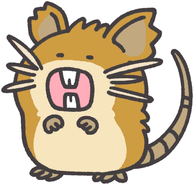 Raticate en Pokémon Smile