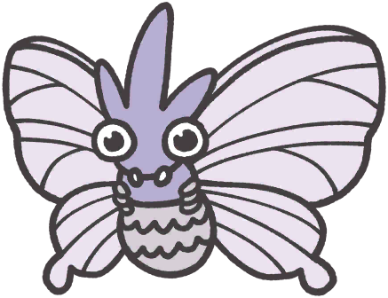 Venomoth en Pokémon Smile