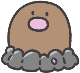 Diglett en Pokémon Smile