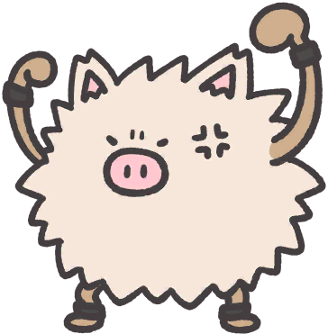 Primeape en Pokémon Smile