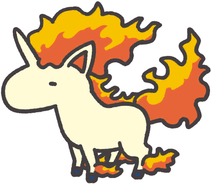 Rapidash en Pokémon Smile