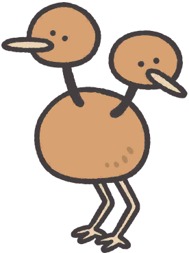 Doduo en Pokémon Smile