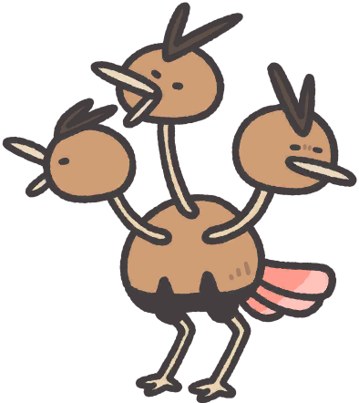 Dodrio en Pokémon Smile