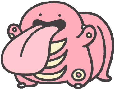 Lickitung en Pokémon Smile