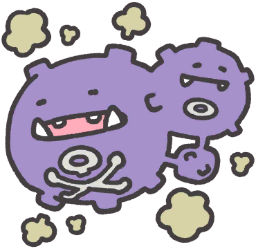 Weezing en Pokémon Smile