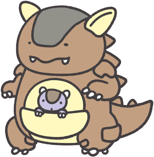 Kangaskhan en Pokémon Smile