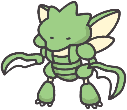 Scyther en Pokémon Smile