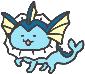 Vaporeon en Pokémon Smile