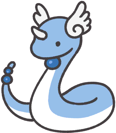 Dragonair en Pokémon Smile