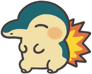 Cyndaquil en Pokémon Smile