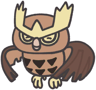 Noctowl en Pokémon Smile