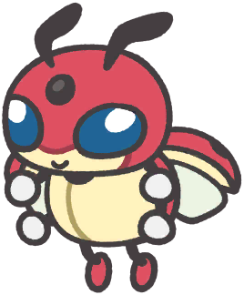 Ledian en Pokémon Smile