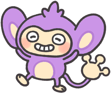 Aipom en Pokémon Smile
