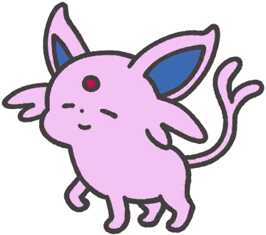 Espeon en Pokémon Smile