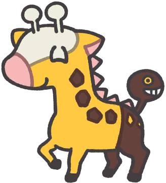 Girafarig en Pokémon Smile