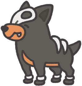 Houndour en Pokémon Smile