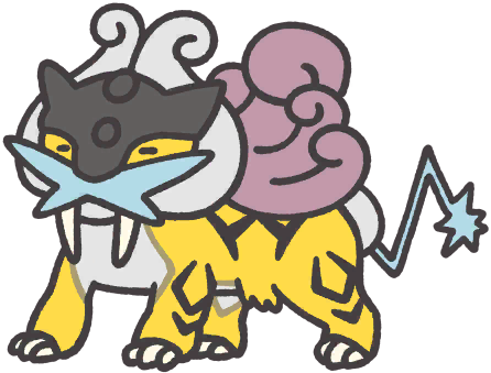 Raikou en Pokémon Smile