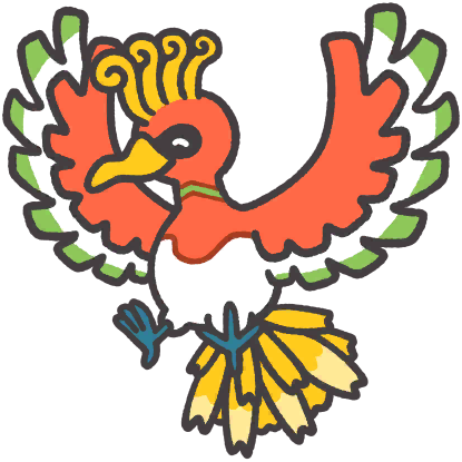 Ho-Oh en Pokémon Smile