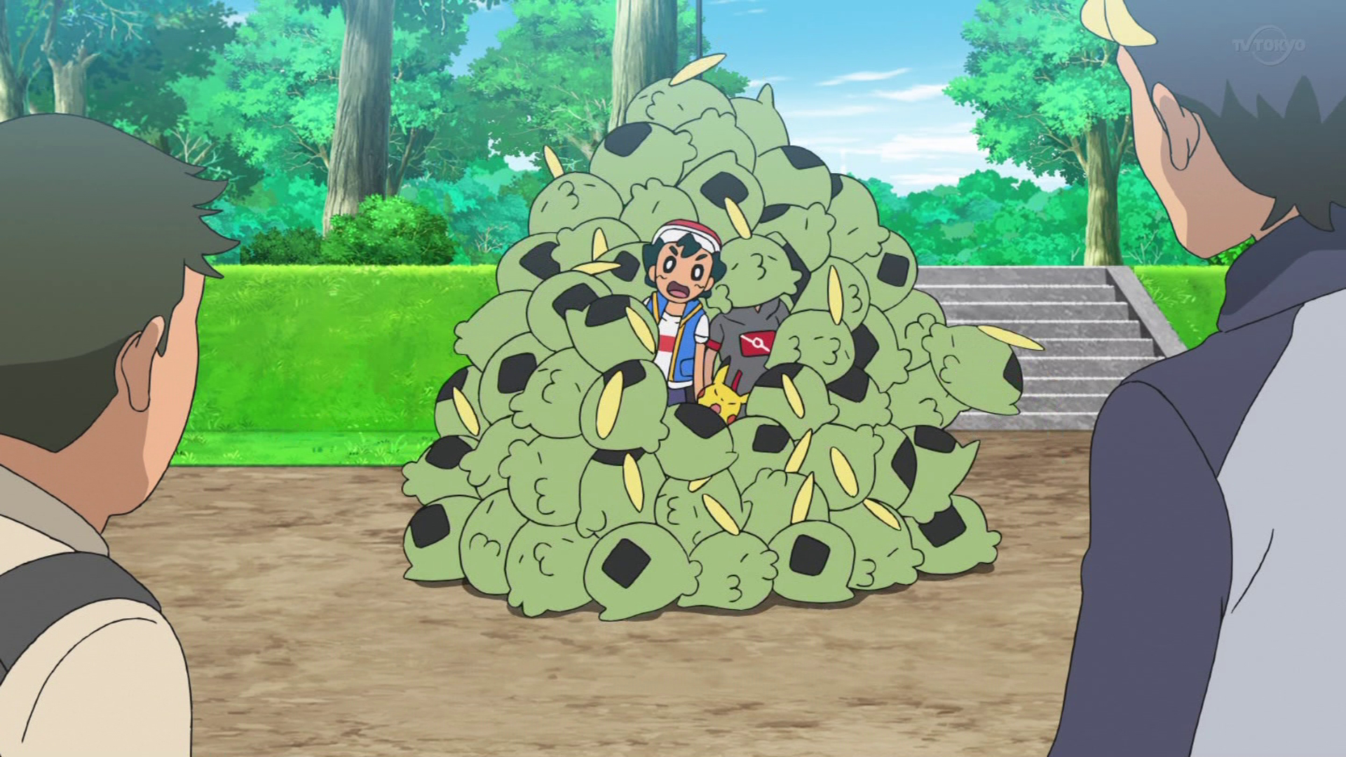 A Rollicking Roll… / Eyes on the Goal! - Pokémon Master Journeys