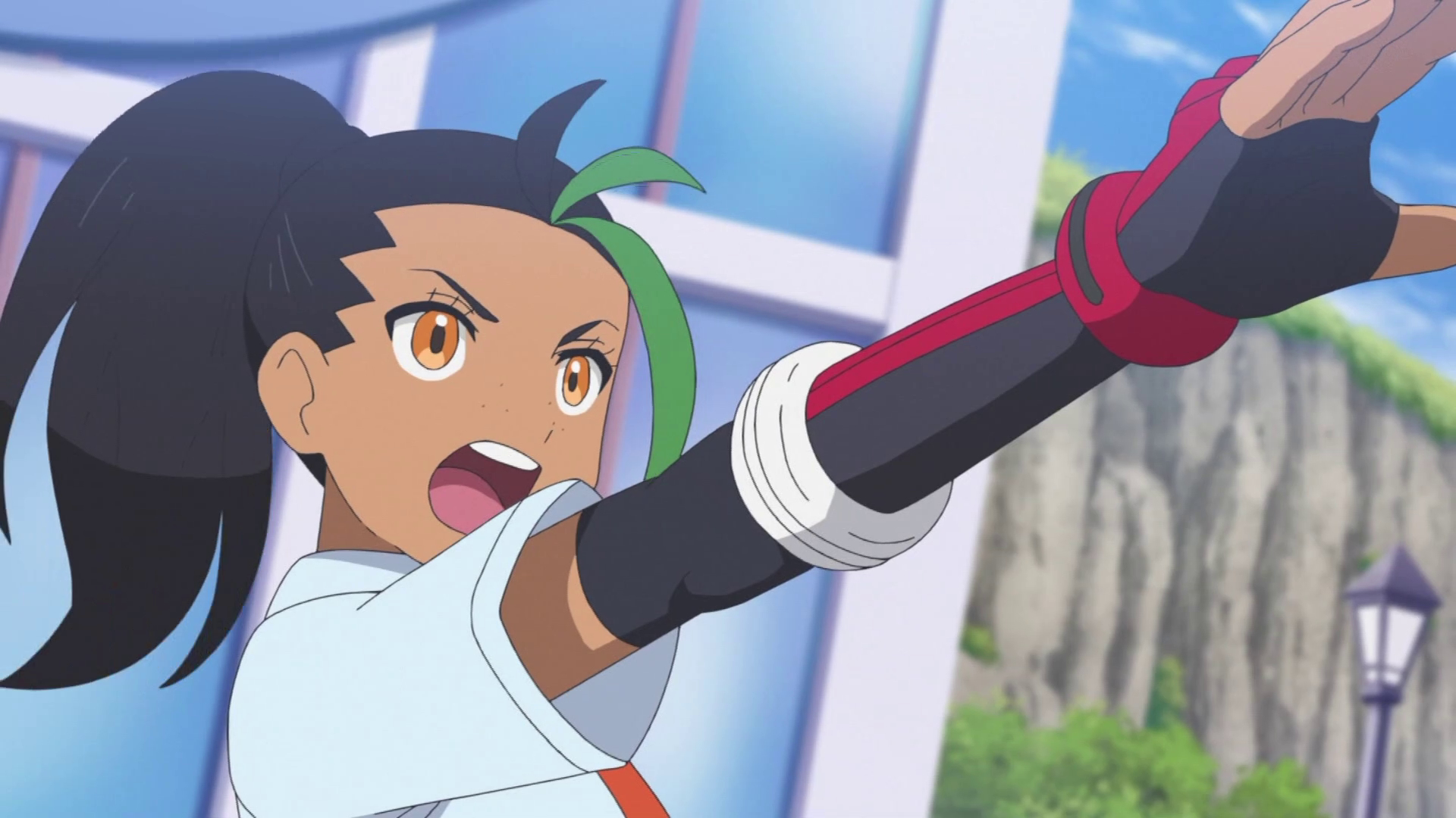 Nemona en Brassius en... - Pokémon Horizons