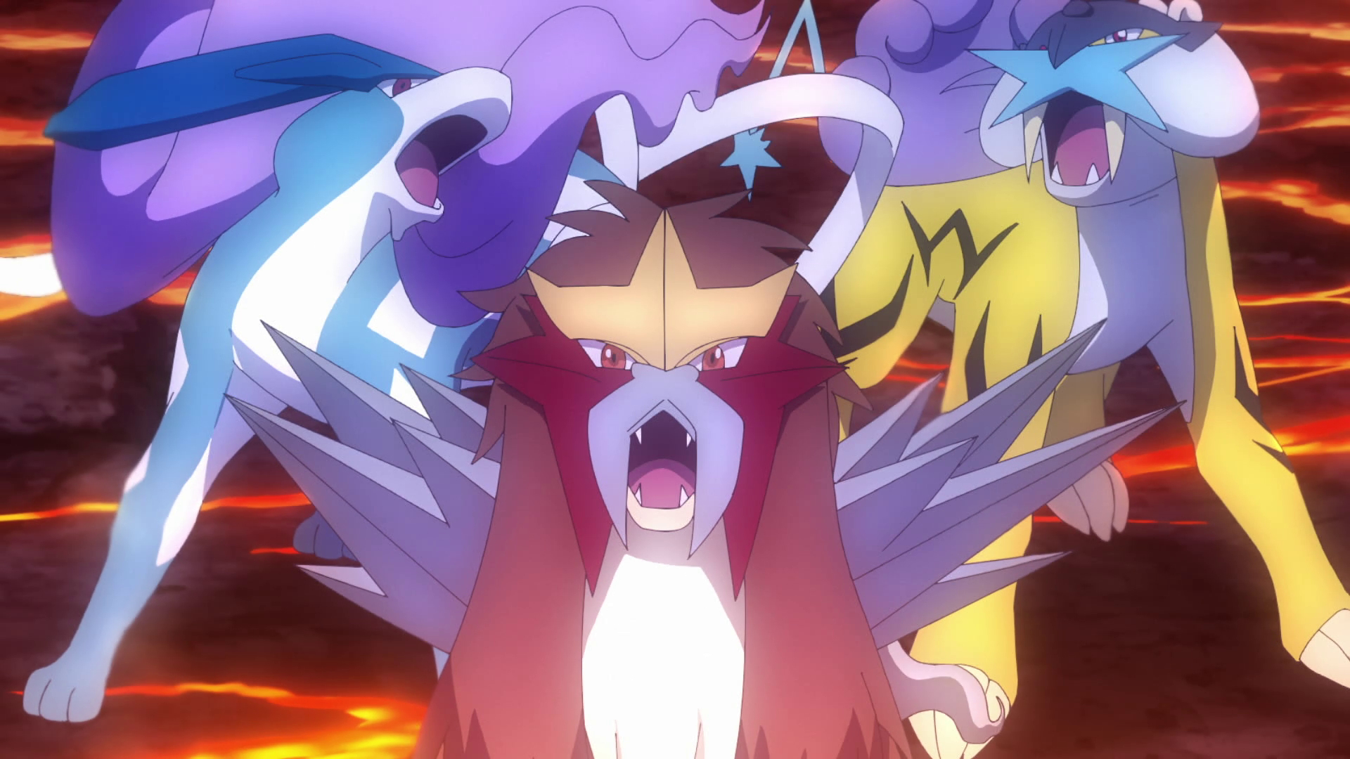 ¡El feroz grito de guerra de Entei! - En busca de Laqua