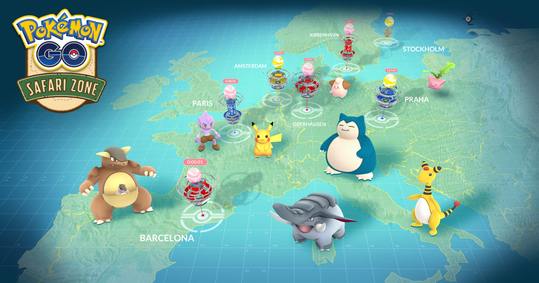 Kangaskhan y Unown llegan a Europa en Pokémon GO