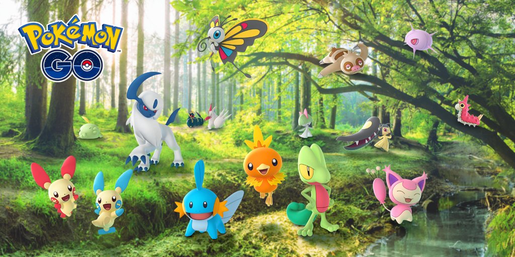 ¡Llega el Clima y 50 Pokémon de Hoenn a Pokémon GO!
